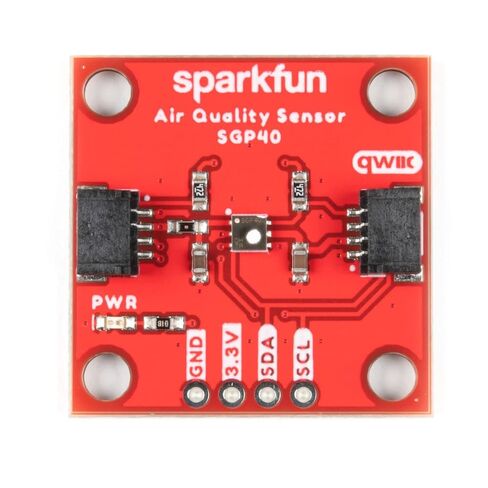 مستشعر جودة الهواء SparkFun - SGP40 (Qwiic) - قياس جودة الهواء في غرفتك أو منزلك مستشعر MOX (أكسيد المعدن) يكتشف المركبات العضوية المتطايرة (VOCs) - نطاق جهد التشغيل 1.7 فولت - 3.6 فولت in Kuwait