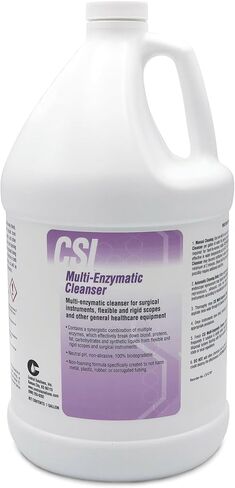 Multi Enzymatic Liquid Medical Instrument Cleaner Concentrate for Veterinary and Surgical Equipment Presoak and Reprocessing, For Use with Ultrasonic Units and Manual Cleaning, 1 Gal in Kuwait