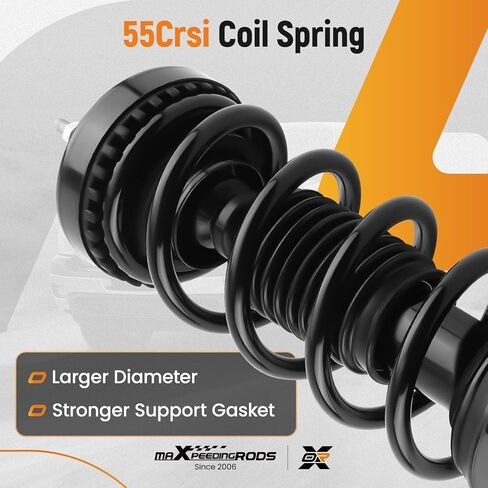 maXpeedingrods 2Pc RWD Front Struts for Chrysler 300 2011-2023 Dodge Challenger 2011, 572665 Shock Absorber Complete Struts with Coil Spring Assembly in Kuwait