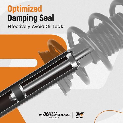 maXpeedingrods 2Pc RWD Front Struts for Chrysler 300 2011-2023 Dodge Challenger 2011, 572665 Shock Absorber Complete Struts with Coil Spring Assembly in Kuwait