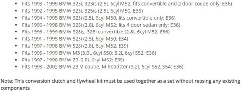 JDK OE Clutch Kit + Chromoly Flywheel متوافق مع 1996-1999 BMW M3 / 1998-2002 BMW Z3 M COUPE/M ROADSTER E36 in Kuwait