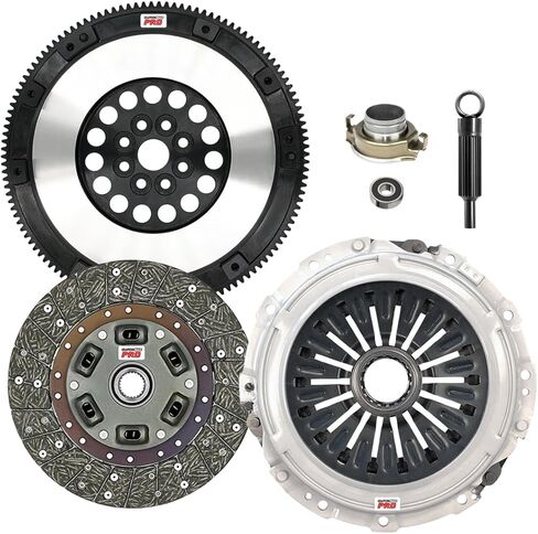 طقم القابض ClutchMaxPRO Performance Stage 2 مع دولاب الموازنة Chromoly متوافق مع 2004-2021 Subaru WRX STi EJ257 6 سرعات 2007-2009 Legacy GT SPEC B EJ255 2.5L (CP15025HDLSF-ST2) in Kuwait