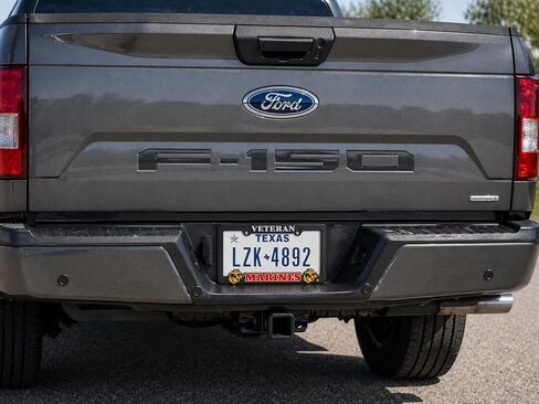 Officially Licensed US Marine Corps (USMC) Veteran License Plate Frame | Perfect Veteran, Marine & Military Gift | Weatherproof Plastic with Mounting Screws & Caps Included in Saudi Arabia