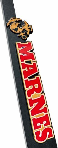 Officially Licensed US Marine Corps (USMC) Veteran License Plate Frame | Perfect Veteran, Marine & Military Gift | Weatherproof Plastic with Mounting Screws & Caps Included in Saudi Arabia