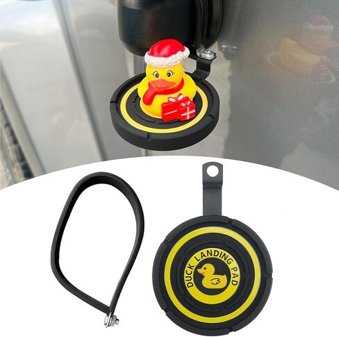 Duck Landing Pad for Jeep,Duck Landing Zone,Rubber Duck Holder,Rearview Mirror Duck Mount Compatible with Jeep Wrangler JL/JLU JT 2018-2026 in Saudi Arabia