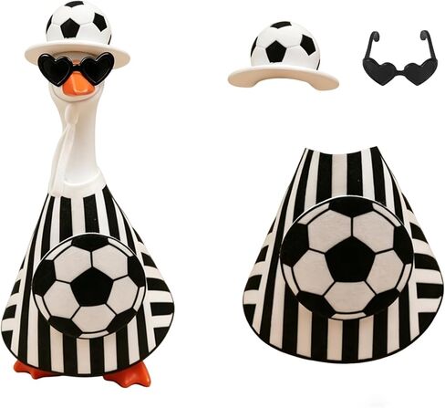 5 Sets 7 Inch Mini Desk Goose Outfits, Mini Desk Goose Clothes Headwear Hats Sunglasses Accessories Costumes for Magnetic Porch Geese Key Holder Table Decor (Figure Not Included) in Saudi Arabia