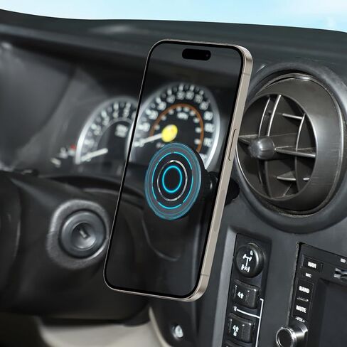 حامل هاتف مغناطيسي للسيارة متوافق مع Hummer H2 2003-2007، وحدة التحكم المركزية ومخرج الهواء ومشبك الهاتف الخلوي ولوحة القيادة العالمية للهواتف المحمولة وقوس التنقل والملحقات القابلة للتدوير in Kuwait