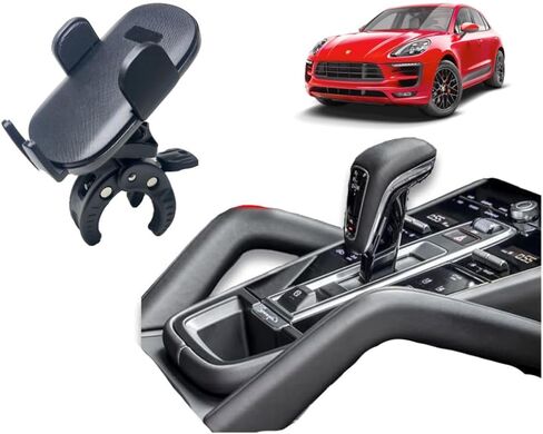 Phone Holder Console Mount for Porsche Cayenne - Clamp on | Magnetic | Compatible with Magsafe | Perfect Interior Accessory or a Gift in Saudi Arabia