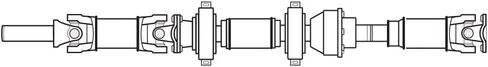 Rear Driveshaft For Toyota Sienna AWD 2004 2005 2006 2007 2008 2009 2010 - BuyAutoParts 91-01014N New in Kuwait