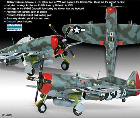 نماذج الأكاديمية 1/72 P-47&F-86E إصدار خاص من غابريسكي #12530 in Kuwait