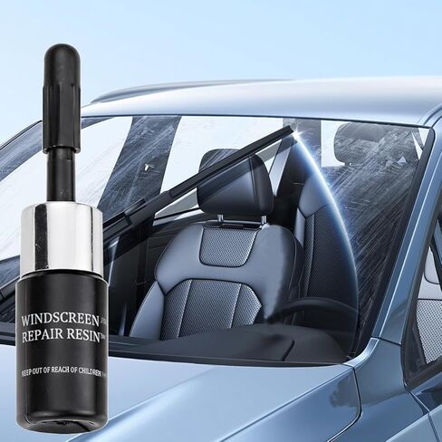 2PCS Car Windshield Repair Kit, Vehicle Windscreen Quick Repair Resin Fluid, Automotive Cracked Glass Repairing Accessories for Fixing Window Chip Scratch, Universal for Most Vehicles in Saudi Arabia