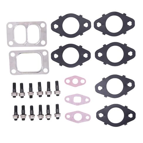 1045985 Exhaust Manifold Gaskets, Stud & Nut kit Compatible with Dodge 24V 5.9L 6.7L Cummins 1998-2007 Replaces 1045986 1045987 in Saudi Arabia