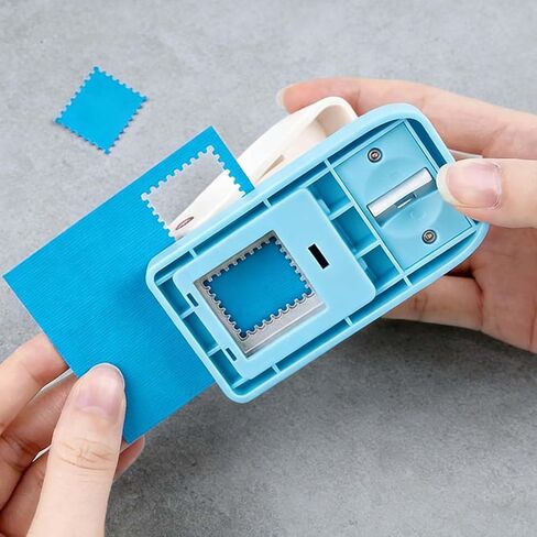 2026 new, Rectangle Lever Action Stamp Punch for Paper Crafting Scrapbooking,1.5x1.25 inch Rectangular Postage Stamp Puncher，Stamps Shaped Paper Punch，DIY Card Making Arts Crafts Supplies in Kuwait