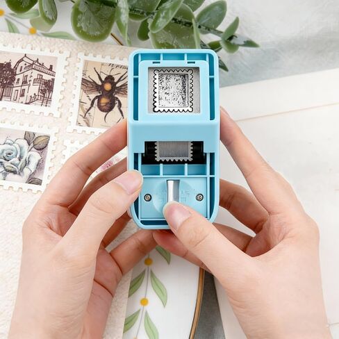 2026 new, Rectangle Lever Action Stamp Punch for Paper Crafting Scrapbooking,1.5x1.25 inch Rectangular Postage Stamp Puncher，Stamps Shaped Paper Punch，DIY Card Making Arts Crafts Supplies in Kuwait