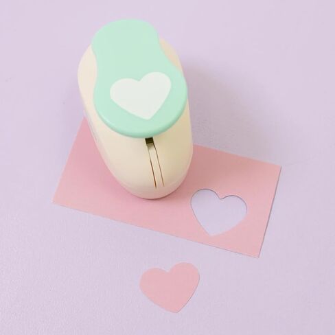 Craftelier - Heart Punch 1" (2,54 cm) Diameter, Lever Punch for Paper and Cardstock, Ideal for Scrapbooking and Crafts, Size 2.75 x 1.77 x 2.63 Inches in Kuwait