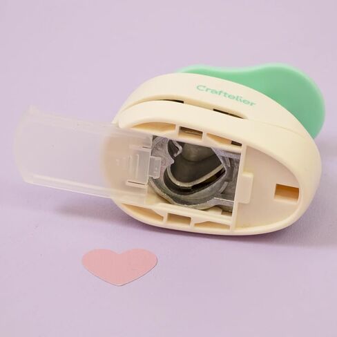 Craftelier - Heart Punch 1" (2,54 cm) Diameter, Lever Punch for Paper and Cardstock, Ideal for Scrapbooking and Crafts, Size 2.75 x 1.77 x 2.63 Inches in Kuwait