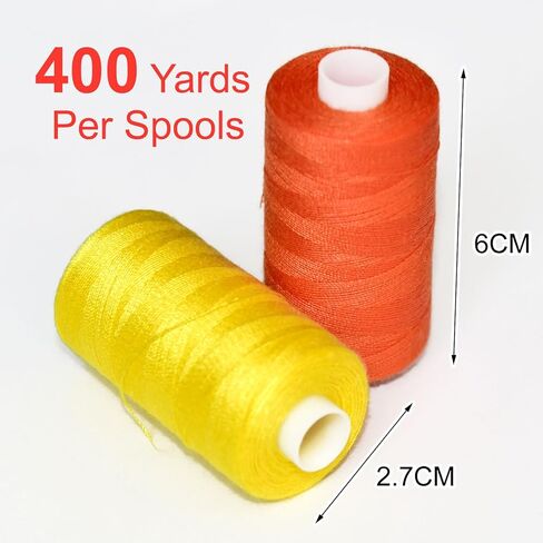 72Pcs 36 Colors Prewound Metal Bobbins and 36 Colors Sewing Thread Spools for Hand & Machine Sewing, Emergency and Travel, DIY and Home(Neutral Color) in Saudi Arabia