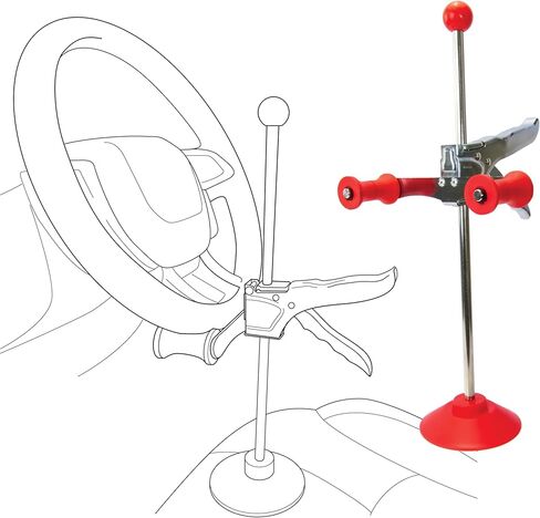 Adjustable Steering Wheel Holder 16.5 Inch Universal Fit - Alignment Tool for Cars Trucks SUVs with Spring Actuator in Saudi Arabia