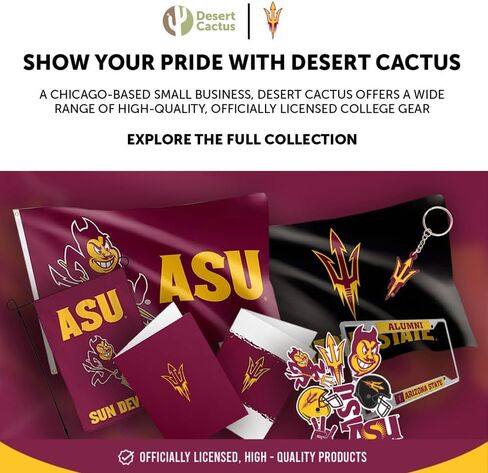 مجموعة أغطية الكب كيك وأغطية الكيك من Desert Cactus Arizona State University - ASU Sun Devils 25 قطعة من لوازم حفلات الطعام والديكورات والتخرج ويوم اللعب in Kuwait