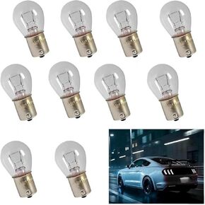10 PCS 1156 Turn Signal Halogen Light, 12V 21W P21W BA15S 1141 S25 Copper Bulb, High Brightness Shockproof Vehicles Signal Indicator Lamp, Universal for Most Vehicles (White) in Saudi Arabia