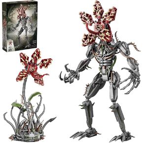 2-in-1 Strange Cannibal Flower Building Block Set 858 Pcs Sci-Fi TV Monster Model Kit for Adults & Teens Parallel Dimension Creature Action Figure Dark Aesthetic Room Desk Decor Gift in Saudi Arabia