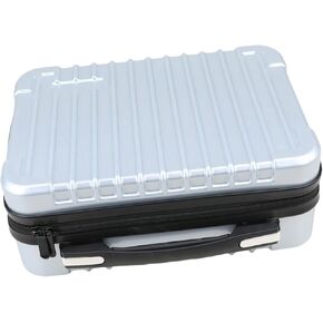 RC Controller Carry Bag Airplane Model Remote Transmit Storage Case High Strength PC Shell Shockproof Sponge Interior Suitable for Outings, Silver in Saudi Arabia