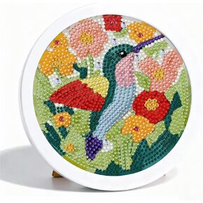 فن Foxonaut Beach Diamond Art للأطفال مع إطار، مجموعات رسم فنية ماسية سهلة للأعمار من 6 إلى 8 إلى 12 عامًا، فن الأحجار الكريمة DIY للأطفال، الفن والحرف اليدوية للفتيات والأولاد هدية (7x7 بوصة) in Kuwait