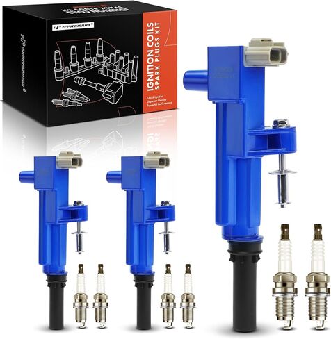 A-Premium Ignition Coils and Spark Plugs Kits Compatible with Ram 1500 2011-2012, Dakota 2011 & Jeep Grand Cherokee/Commander 2009-2010, Liberty & Dodge Durango, Nitro & Mitsubishi Raider, Set of 3 in Kuwait