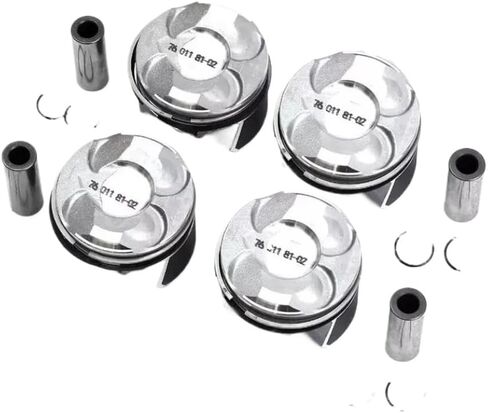 4pcs 77mm Engine Piston Set With Overhaul Gaskets Kit Compatible With 114i 116i 118i 120i 316i 1.6 N18B16 2009-2016 in Saudi Arabia