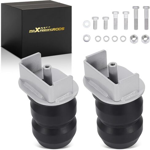 مجموعة تعزيز التعليق الخلفي من maXpeedingrods لسيارة Ford F-150 1970-1996، F-250 HD 1970-1998، F-250 Super Duty 1970-2004، طقم زنبركي مساعد مطاطي يصل إلى 6000 رطل in Kuwait