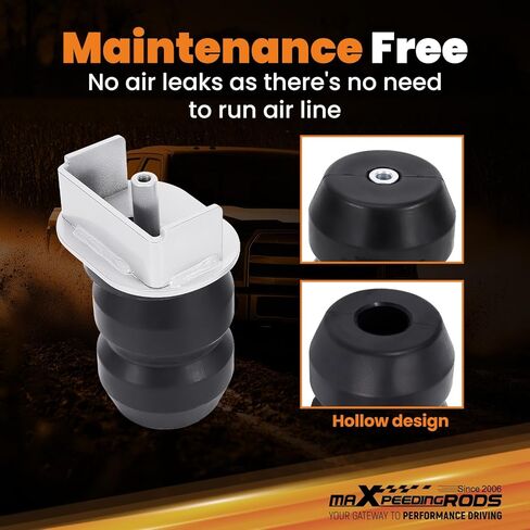 مجموعة تعزيز التعليق الخلفي من maXpeedingrods لسيارة Ford F-150 1970-1996، F-250 HD 1970-1998، F-250 Super Duty 1970-2004، طقم زنبركي مساعد مطاطي يصل إلى 6000 رطل in Kuwait
