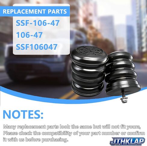 SSF-106-47 Front Suspension Helper Spring Kit Bump Stop Compatible with 1975-2024 Ford E-150 E-250 E-350 E-450, 2007-2024 Mercedes-Benz Sprinter 2500 3500 - Replace SSF10647 in Saudi Arabia