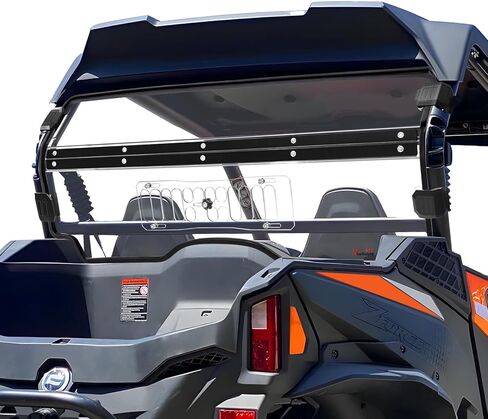 StarknightMT Tinted Vented ZForce Rear Windshield Compatible With 2023-2026 CFmoto ZForce 950 Sport & 4/950 Trail/ 800 Trail G2 Back Window Heavy Duty PC (Do Not Fit HO EX Models) in Kuwait