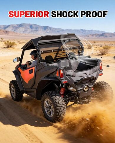 StarknightMT Tinted Vented ZForce Rear Windshield Compatible With 2023-2026 CFmoto ZForce 950 Sport & 4/950 Trail/ 800 Trail G2 Back Window Heavy Duty PC (Do Not Fit HO EX Models) in Kuwait
