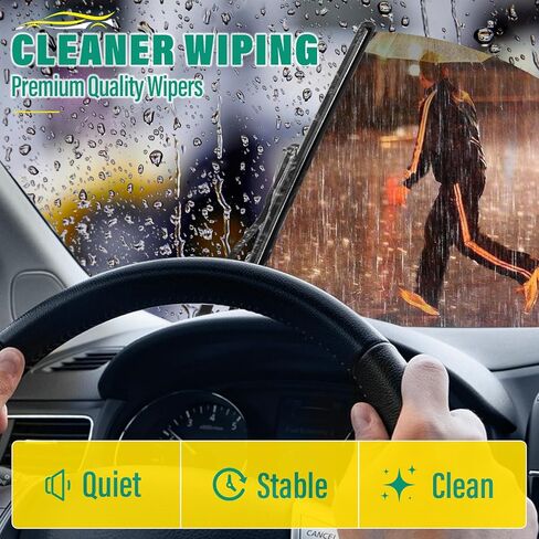 26" 16" 14" Windshield Wiper Blades Replacement for Toyota Venza 2021 2022 2023 2024 Premium All Weather Front Rear Wipers Set - OEM Quality (Pack of 3) in Saudi Arabia