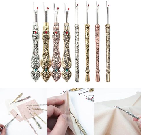 Vintage Thread Cutter Seam Ripper Stitches Unpicker Thread Cutter Sewing Tools Ergonomic Handle Craft Sewing Supplies in Kuwait