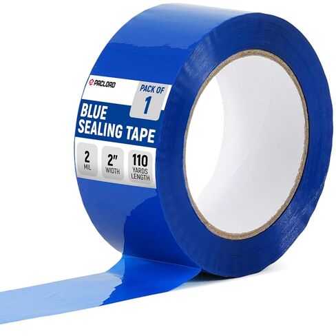 2" x 110 Yards Blue Packing Tape, 2.0 Mil Carton Sealing Tape – Strong Adhesive Shipping Tape for Moving, Storage & Packaging Boxes, 1 Roll in Kuwait