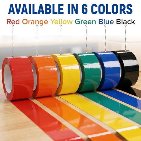 2" x 110 Yards Blue Packing Tape, 2.0 Mil Carton Sealing Tape – Strong Adhesive Shipping Tape for Moving, Storage & Packaging Boxes, 1 Roll in Kuwait