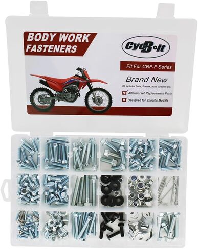 250 PCS Dirt Bike Body Bolt Kit Compatible with CRF250F CRF150F CRF125F CRF110F CRF100F CRF50F CRF80F CRF70F CRF230F Bodywork Screw Engine Fasteners Screws Set in Kuwait