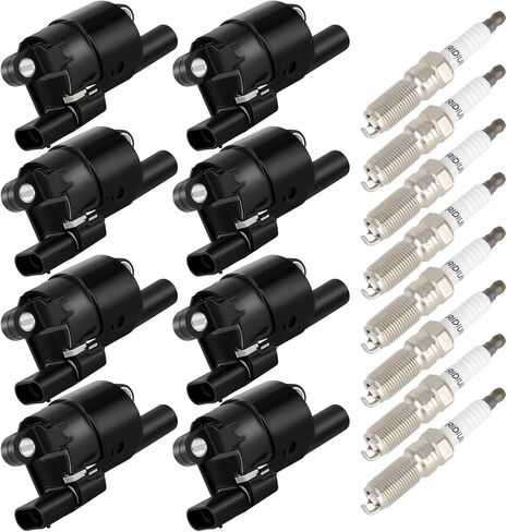 OCPTY Ignition Coil Pack and Spark Plugs Fits 2010-2012 for Subaru Legacy 2.5L/H4,2010-2012 for Subaru Outback 2.5L/H4#UF668 Set of 4 Ignition Coils with 4 Iridium Spark Plugs 3-Pins in Kuwait