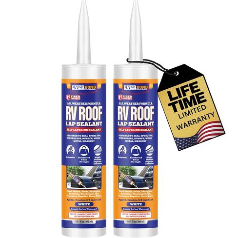 RV Roof Sealant - Self Leveling Lap Sealant, Waterproofing for RV Roofs and Outdoor Projects - Easy to Apply - 2 Pack - 10.1 OZ in Saudi Arabia