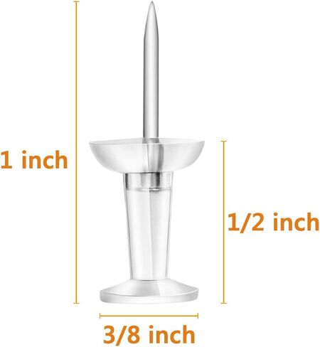 Push Pins 2000 Count, Standard Transparent Thumb Tacks Steel Point and Clear Plastic Head (Clear) in Saudi Arabia