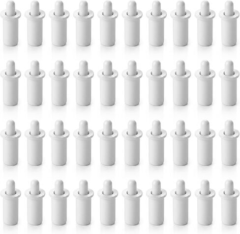 40 Pcs Shutter Repair Pins, Spring Loaded Replacement Repair Pins for Plantation Shutters, Durable Abs Plastic Fasteners for Windows Cabinet Blind Slats Tools Supplies White in Kuwait
