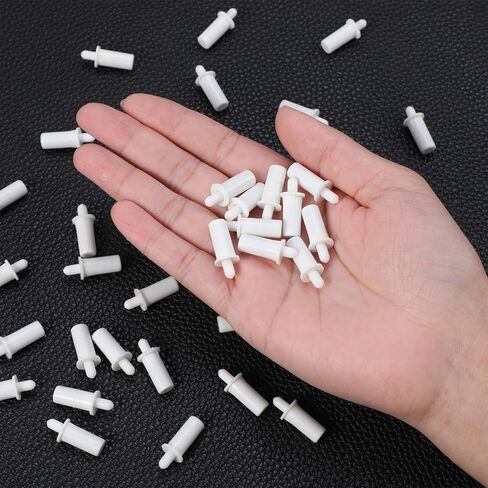 40 Pcs Shutter Repair Pins, Spring Loaded Replacement Repair Pins for Plantation Shutters, Durable Abs Plastic Fasteners for Windows Cabinet Blind Slats Tools Supplies White in Kuwait
