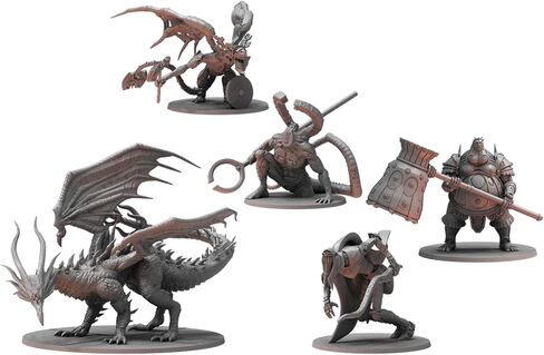 مجموعة ألعاب Steamforged Dark Souls The RPG Miniatures Bundle: Kalameet the Last Dragon وTitanite & Stone وDancer of the Boreal Valley & Smough (3 عناصر) in Kuwait