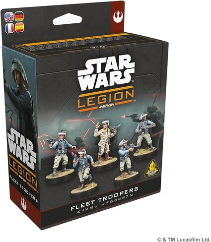 Asmodee Star Wars: Legion Fleet Troopers Unit - Rebel Corps Infantry Pack, Tabletop Miniatures Strategy Game for Teens & Adults, Ages 14+, 2 Players, 3 Hour Playtime in Kuwait