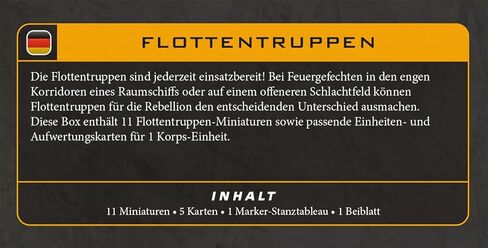 Asmodee Star Wars: Legion Fleet Troopers Unit - Rebel Corps Infantry Pack, Tabletop Miniatures Strategy Game for Teens & Adults, Ages 14+, 2 Players, 3 Hour Playtime in Kuwait