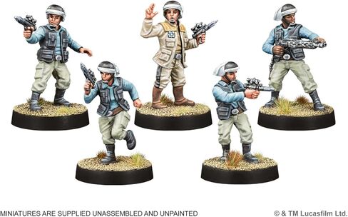Asmodee Star Wars: Legion Fleet Troopers Unit - Rebel Corps Infantry Pack, Tabletop Miniatures Strategy Game for Teens & Adults, Ages 14+, 2 Players, 3 Hour Playtime in Kuwait
