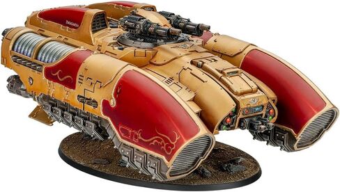 Warhammer The Horus Heresy Legio Custodes Coronus Grav-Carrier، مجموعة نقل بلاستيكية مصغرة مع مدفع Arachnus Blaze in Kuwait