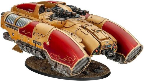 Warhammer The Horus Heresy Legio Custodes Coronus Grav-Carrier، مجموعة نقل بلاستيكية مصغرة مع مدفع Arachnus Blaze in Kuwait